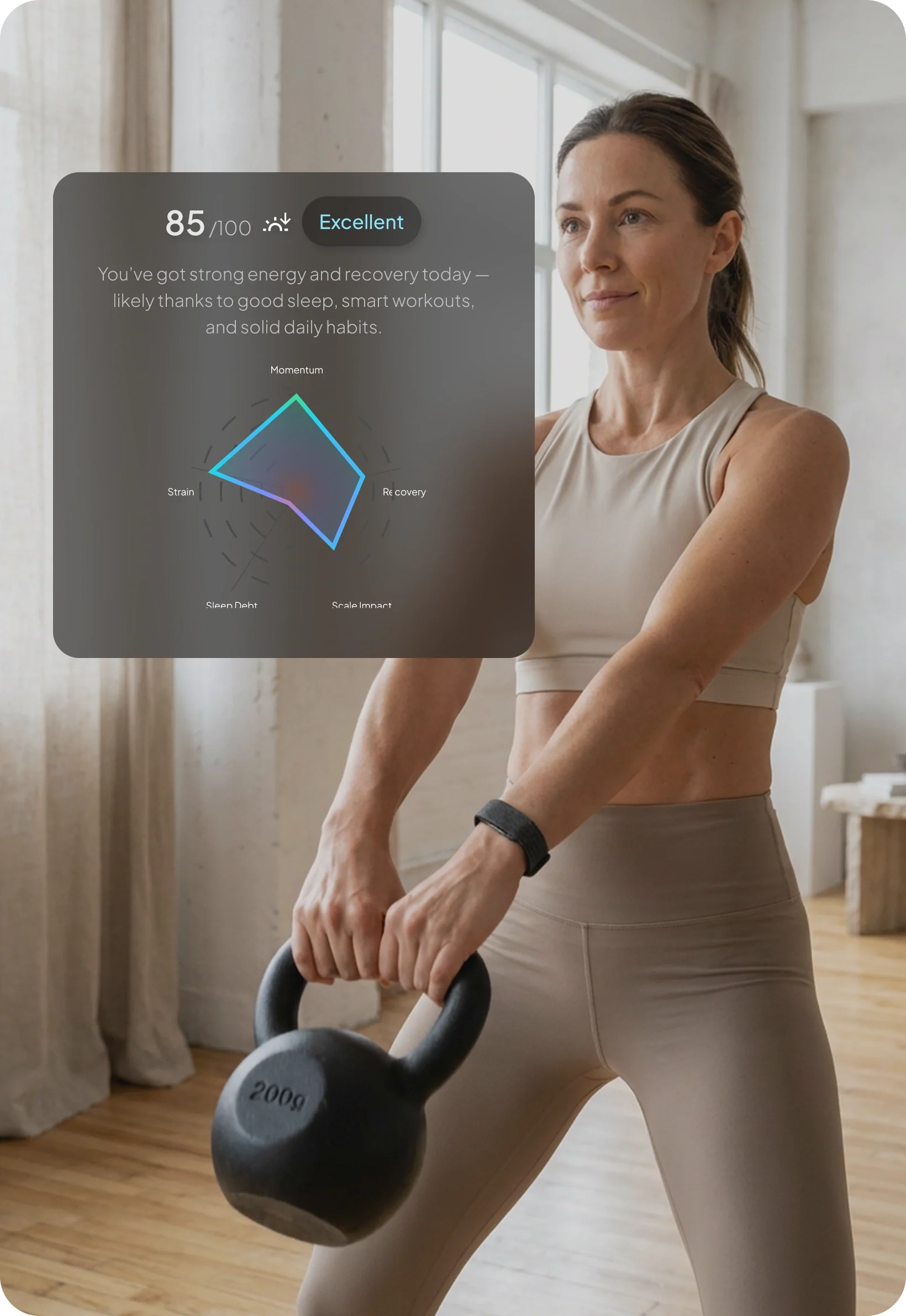 Hume Band daily Metabolic Capacity readiness score