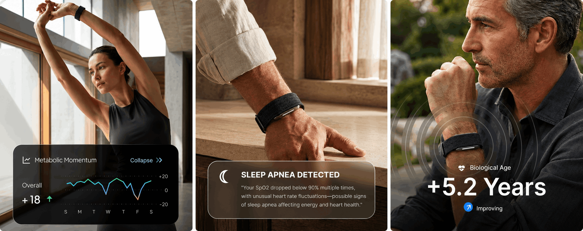 Hume Band wellness wearable lifestyle view