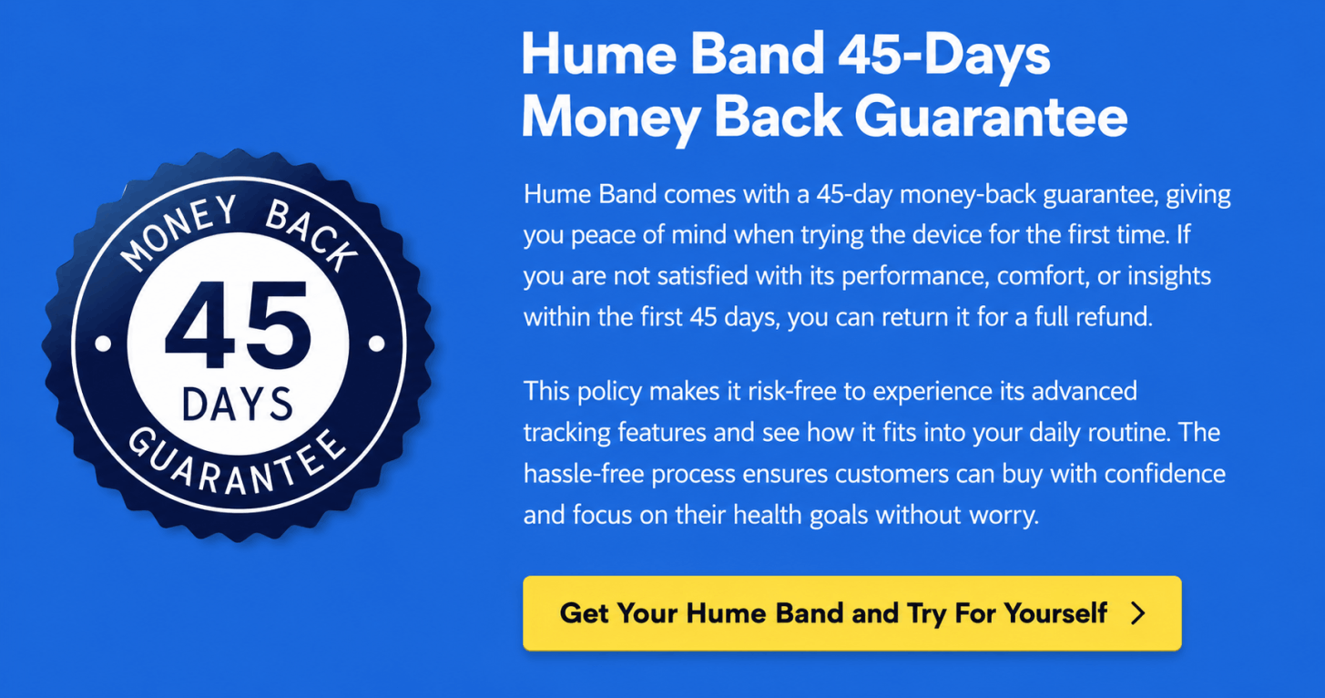 Hume Band 45-day money-back guarantee
