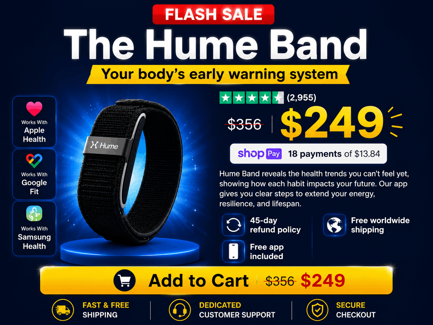 Hume Band official store pricing and packages