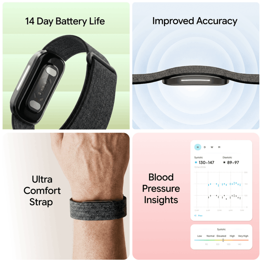 Hume Band wellness tracker product view